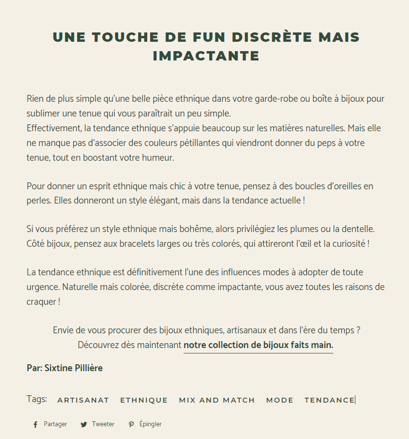 Article col in france 2